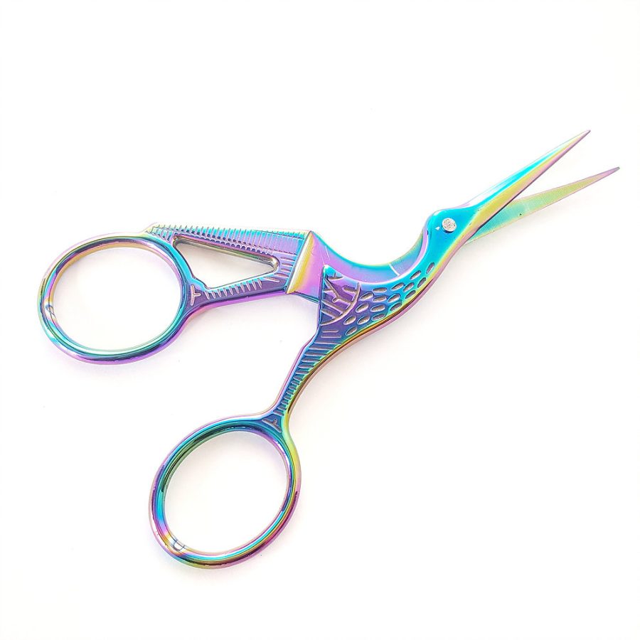Rainbow Stork Mini Scissors for Eyelash Extensions (1)
